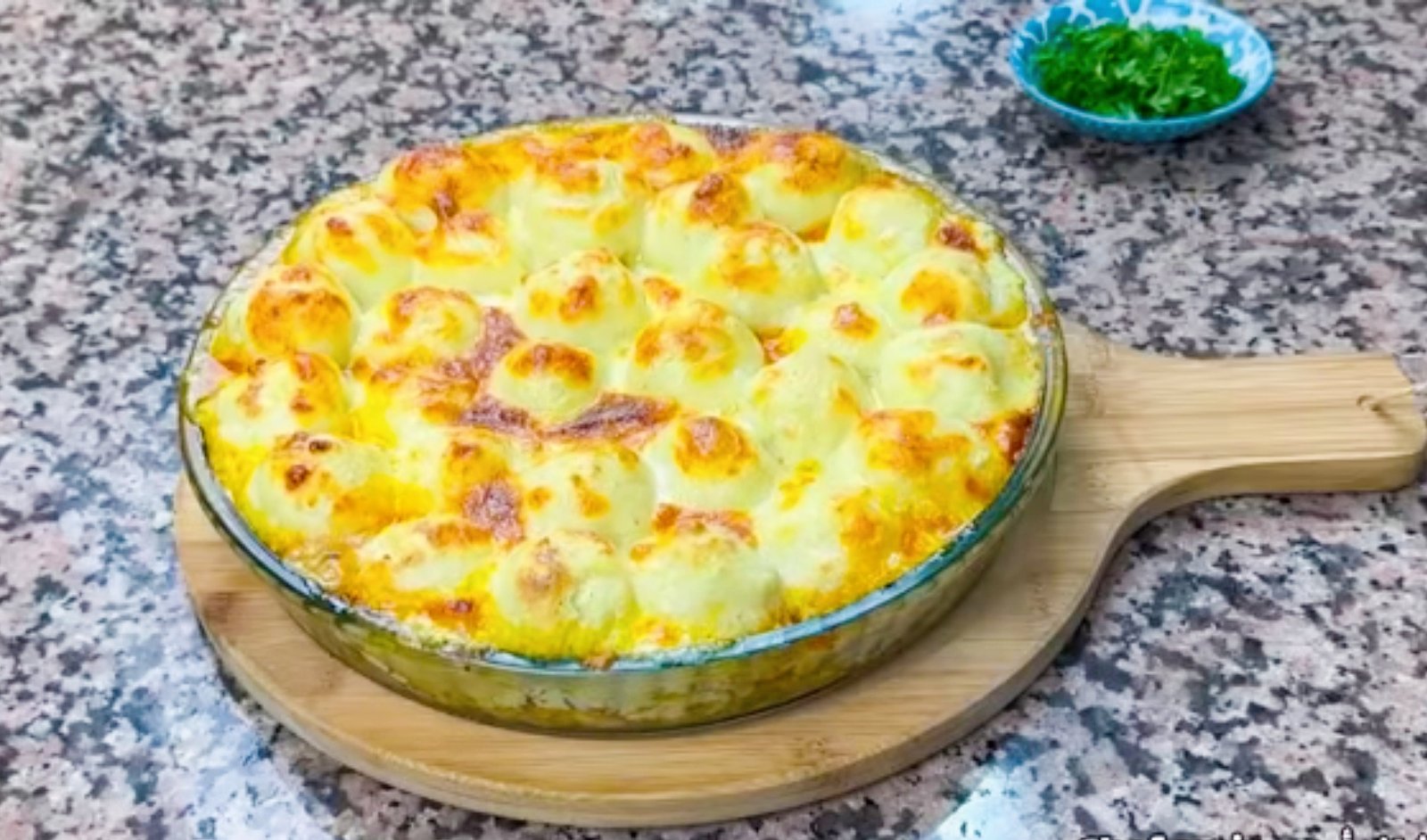 Gratin aux Boulettes de Pommes de Terre et Poulet